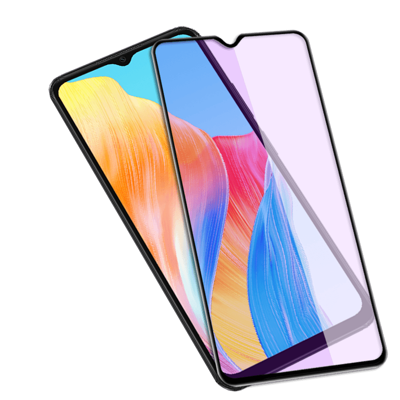 适用OPPOA38/A18黑边钢化保护膜