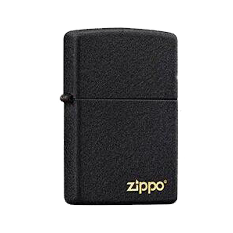 【免费定制】Zippo防风煤油打火机黑裂漆刻字生日礼物七夕送男友