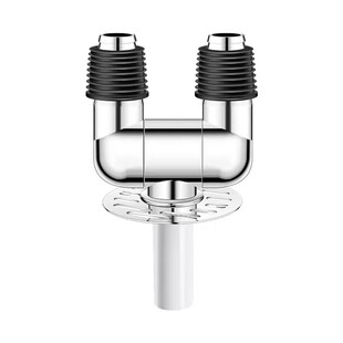 洗衣机下水管地漏接头口对接器排水管道三头通专用防臭溢水二合一