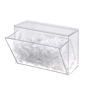 壁挂式一次性鞋套收纳盒玄关免打孔乳胶手套整理盒入户口罩置物架