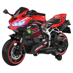 新款暴风骑士儿童电动摩托车越野可坐双人座男女小孩宝宝两轮机车