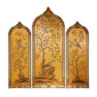 新中式手绘挂画玄关装饰画入户正对门客厅沙发背景墙壁画7554-DC