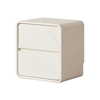 源氏木语加兰实木床头柜奶油风