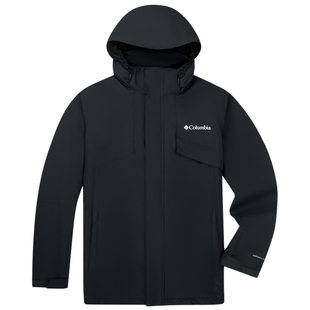 哥伦比亚户外25秋冬新品男女银点抓绒内胆三合一防水冲锋衣XE9099