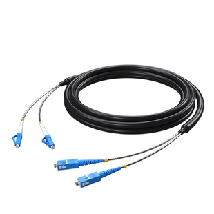 野战光缆光纤跳线LC-LC-SC-FC-ST室外单模铠装双芯光纤线2芯4芯野战尾缆防鼠防水2DLC转lc多模跳纤基站尾纤