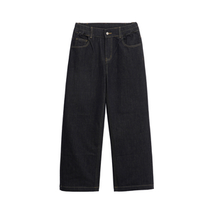 BD健美站新款美式原牛直筒牛仔裤男秋冬简约大码复古运动长裤男