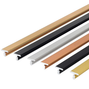 t型铝合金压条金属装饰条嵌入式木地板接缝门槛条t字形线条收边条