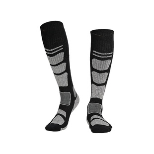 羊毛滑雪袜加厚长筒雪袜冬季保暖高筒速干袜女专业登山徒步袜子男