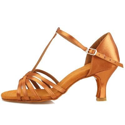 千然舞拉丁鞋软底成年女士中高跟