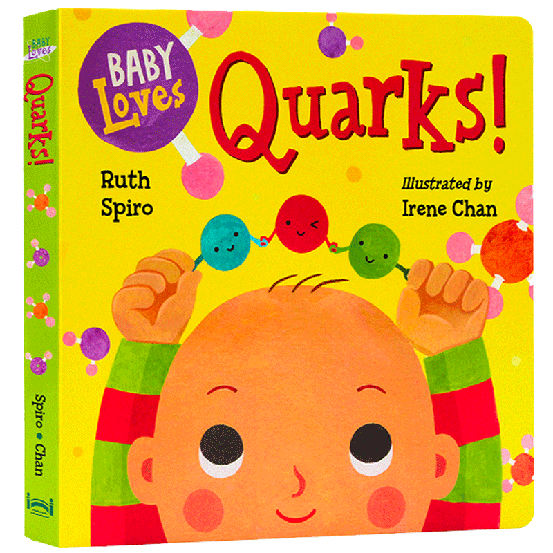 进口英文原版正版积木与夸克Baby Loves Quarks! Baby Loves Science 宝宝爱科学系列 启蒙入门 儿童启蒙英语亲子读物