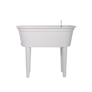 种菜盆阳台专用花箱户外庭院高脚大口径白色花盆家用蔬菜种植箱槽