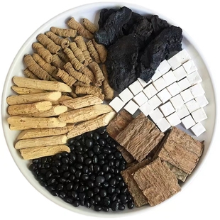 杜仲巴戟天牛大力汤包熟地黄黑豆茯苓药材滋补腰肾强身劳累精力汤