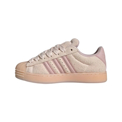 adidas阿迪达斯三叶草绒面贝壳头鞋SUPERSTAR ST厚底板鞋 KJ4687