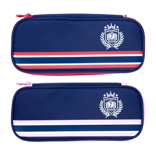 晨光文具英伦风笔袋男孩子小学生文具盒2024新款男孩款女童一年级文具袋收纳袋铅笔盒大容量初中学生用帆布