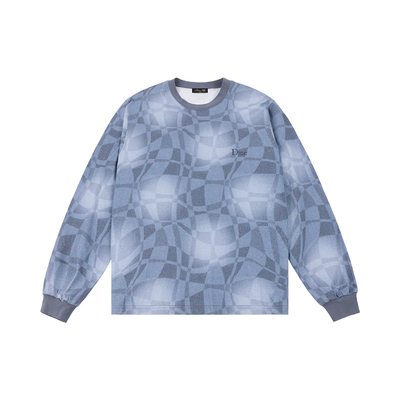 Dime复古满印休闲长袖T恤