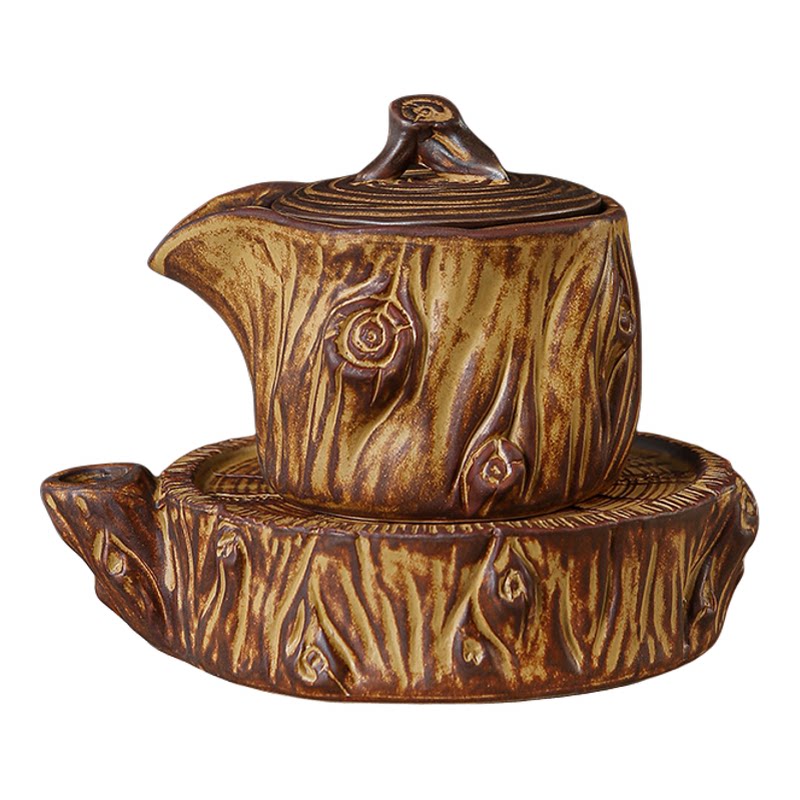 复古树纹茶具套装手工陶瓷茶具
