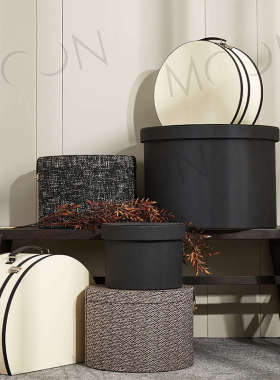 慕空间样板房收纳盒衣帽间装饰品衣柜布艺收纳桶道具软装摆件组合