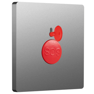 86型紧急按钮开关消防报警器面板家用SOS求救应急开关可手动复位