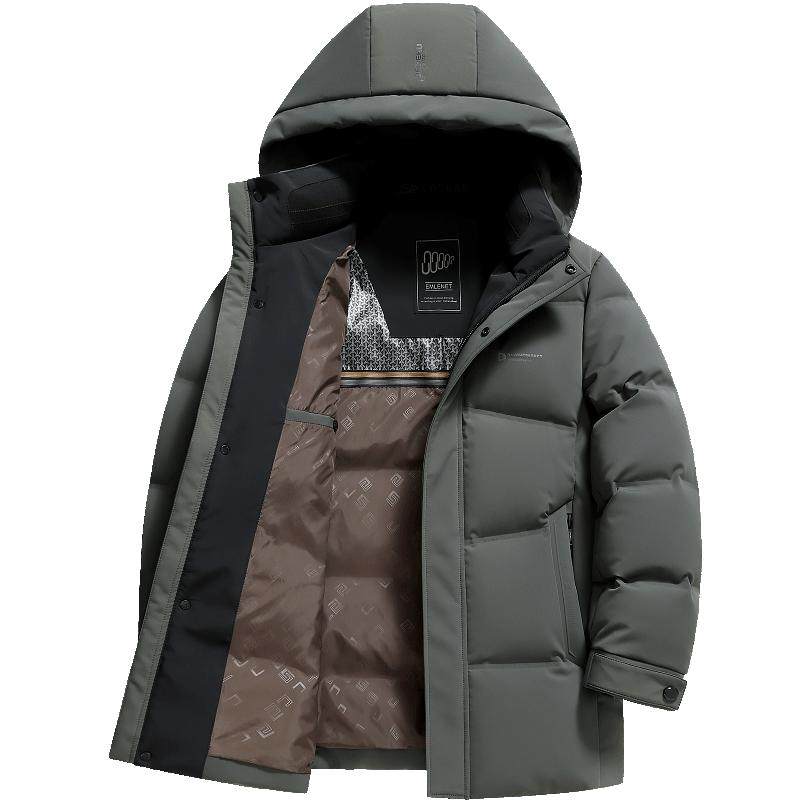 雪中飞加厚保暖高档牛奶丝羽绒服