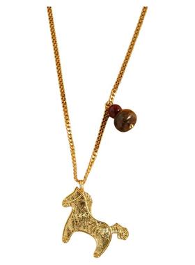 洞天TONE&TALE小马桑尼花马项链