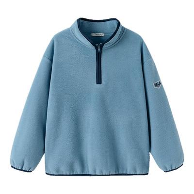 巴拉巴拉男童摇粒绒卫衣立领上衣