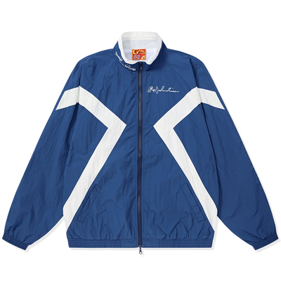 长袖圆领刺绣美式复古秋季宽松