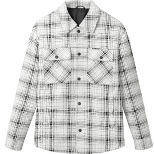 【潘展乐同款】HLA/海澜之家休闲翻领夹克25秋冬新格纹时尚外套男