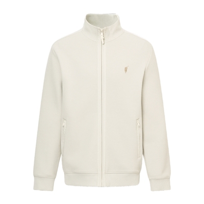 POLOWALK男装卫衣外套2025秋季新品简约绅士立领休闲百搭开衫外套