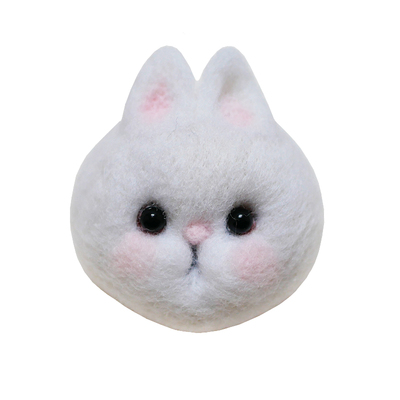 数绵羊羊毛毡●戳戳乐DIY手工兔兔汤圆礼物装饰摆件新手材料包