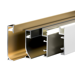 灯带踢脚线LED铝合金地角线金属不锈钢贴脚线明装灯带线发光地脚