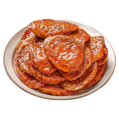 烧烤店同款香辣麻酱烤面筋片手撕