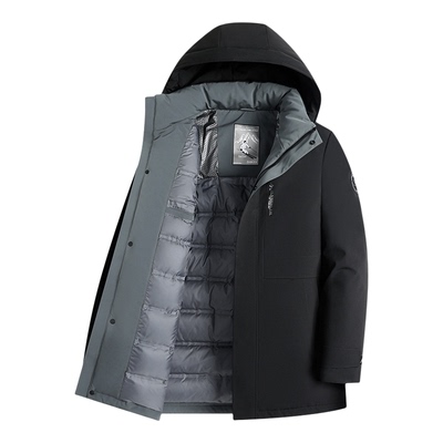 中老年人羽绒服简约加厚城市休闲