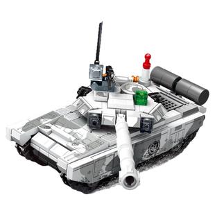 森宝积木4合1天启99A坦克模型国产拼搭积木拼装玩具儿童男生礼物