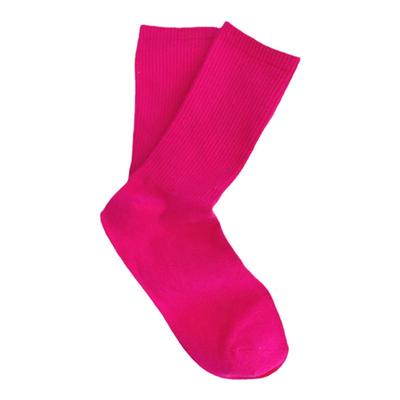 多巴胺粉色袜子女中筒袜学院风