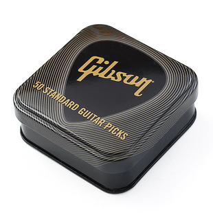 Gibson吉普森吉他拨片铁盒民谣电吉他贝斯扫弦弹片专用收纳包便携