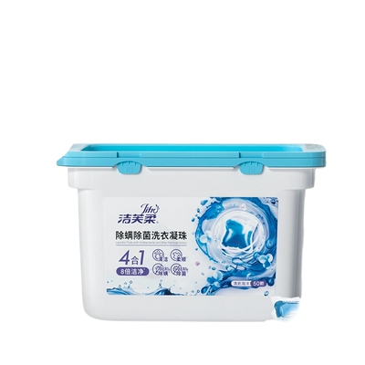 洁芙柔除菌除螨柔顺护色洗衣凝珠