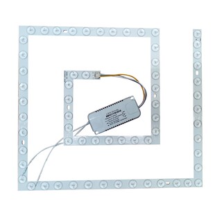 吸顶灯配件led灯芯方形灯替换芯客厅卧室灯光源模组圆形灯片灯泡