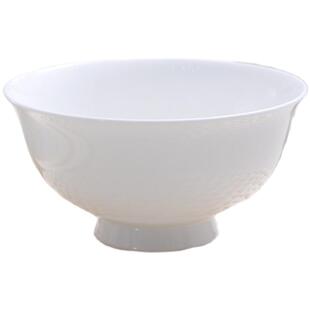 一级骨瓷釉下彩高足高脚碗米饭碗防烫面碗汤碗汤盆大号家用陶瓷碗