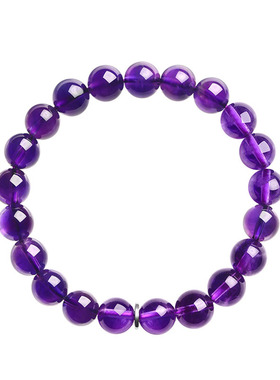 精品乌拉圭深紫男士大颗粒手链