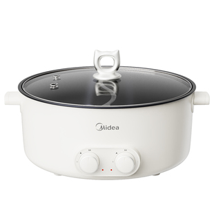 美的电火锅鸳鸯锅速沸6L大容量家用多功能电煮锅电热锅火锅专用锅
