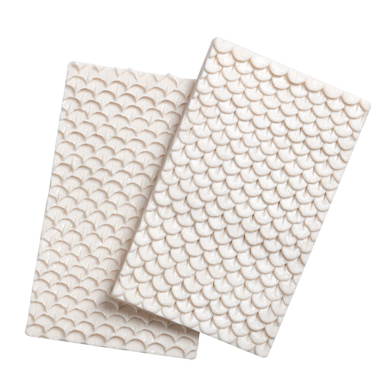 面塑龙鳞手办大鱼鳞硅胶模具粘土软陶泥塑DIY糖艺美人鱼龙纹立体