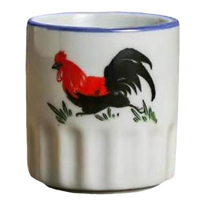 怀旧青瓷公鸡陶瓷中式小茶杯水杯