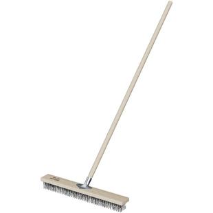 不锈钢钢丝刷地板刷子硬毛院子去青苔铁刷子长柄洗地刷清洁神器