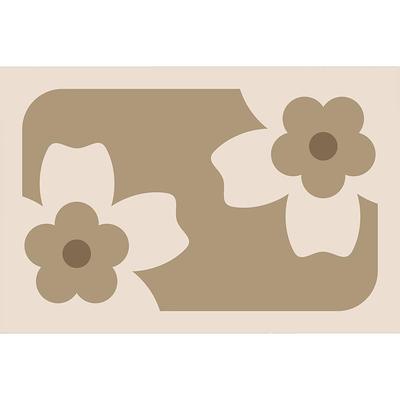 厨房硅藻泥地垫简约几何防滑防油