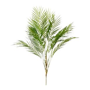 仿真棕榈树热带椰子树叶塑料细叶棕榈树铁树叶假植物装饰插花厥草