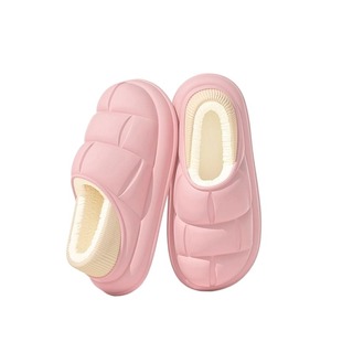 花瓣棉拖鞋女冬季家居包头毛绒棉鞋居家情侣全包可外穿棉拖女士