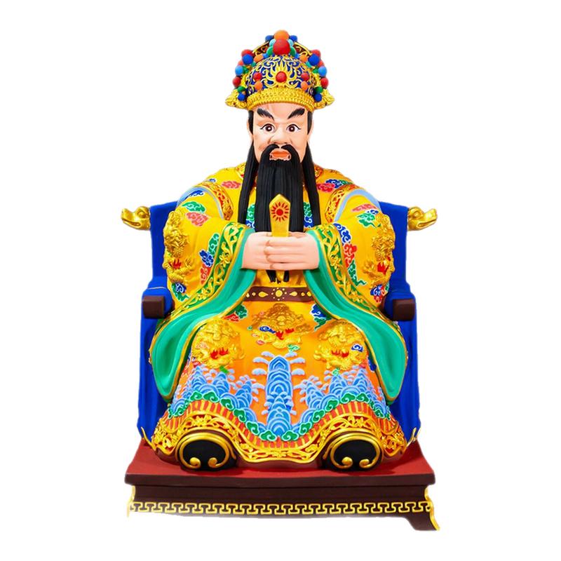 藏式仿古鎏金龙王(五爷)铜摆件