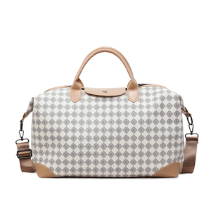 质感旅行包2026新款大容量格子通勤包休闲健身手提包单肩斜挎包女