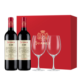 圣芝G420中级庄红酒礼盒装进口上梅多克干红年货送礼旗舰店葡萄酒