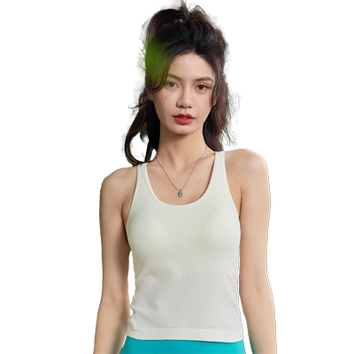 卡益一体杯瑜伽背心运动健身上衣